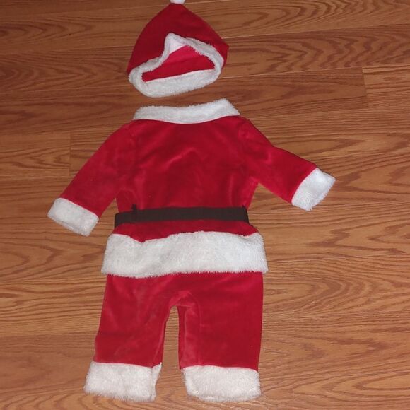 Big Elephant infant boys Santa outfit with santa hat  Sz 70 (3-6 months) NWT - Picture 5 of 5